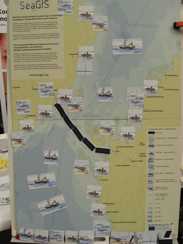 Havsplan för Kvarken enligt besökarna på evenemanget.