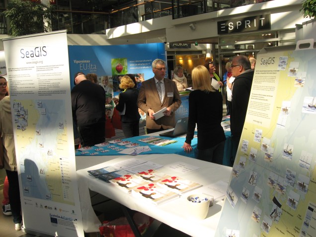 SeaGIS utställningspunkt vid ’EU och du’-evenemanget
